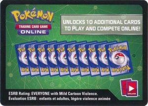 Pokemon Online Green Code Card