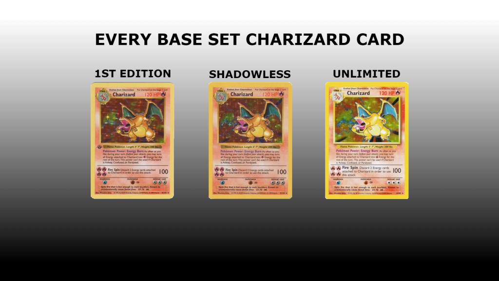 Differences of Base Set Cards
