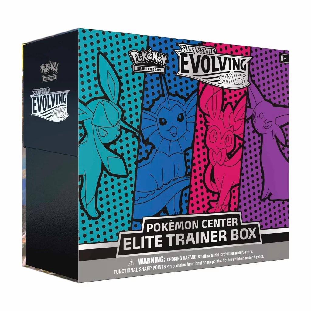 Pokemon Center Evolving Skies Elite Trainer Box (Vaporeon, Espeon, Glaceon & Sylveon Version)