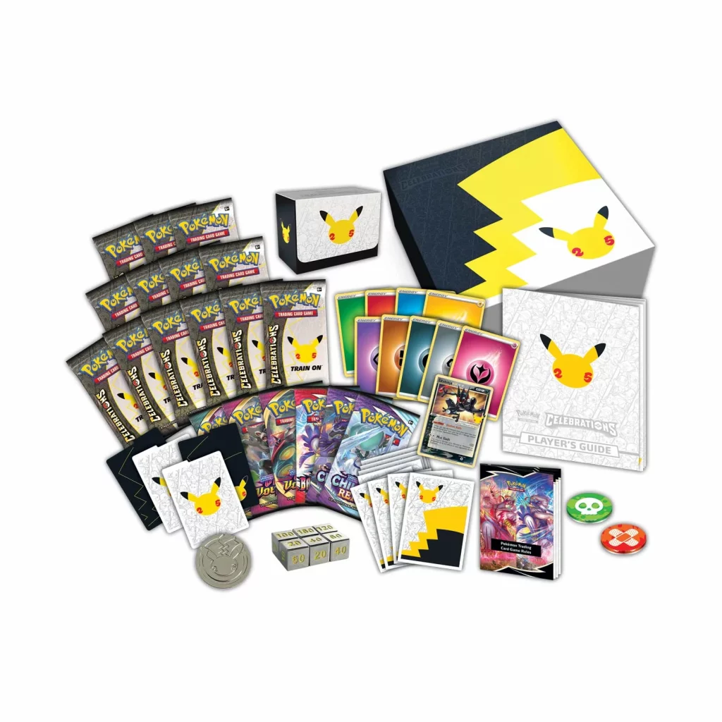 Pokemon Center Celebrations Elite Trainer Box contents