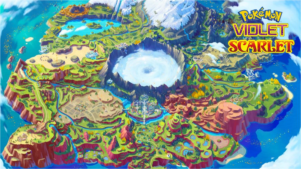 Scarlet and violet open world map