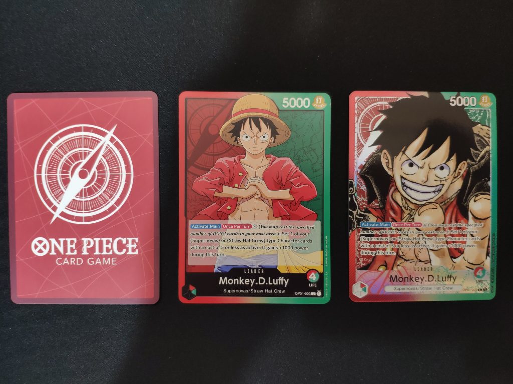 one piece leader cards