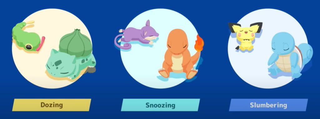 pokemon sleep types