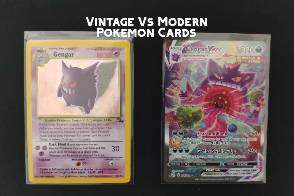 Vintage Vs Modern Cards