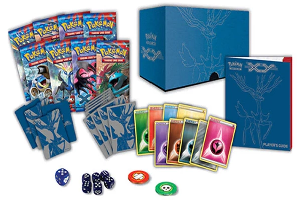 Pokemon XY Base Set Xerneas Elite Trainer Box contents