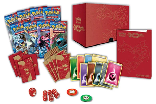 Pokemon XY Base Set Yveltal Elite Trainer Box contents