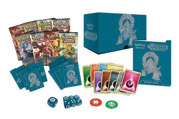 Pokemon Steam Siege Elite Trainer Box contents