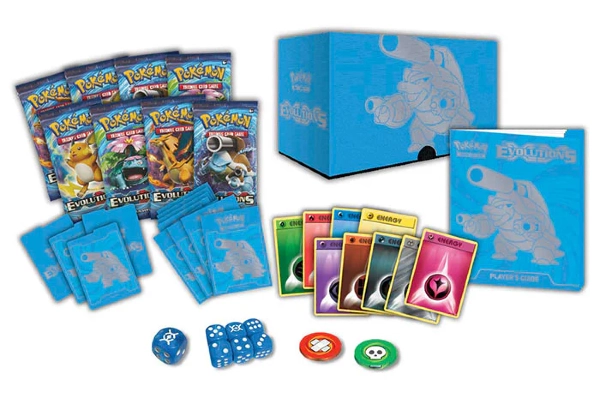 Pokemon XY Evolutions Mega Blastoise Elite Trainer Box Contents